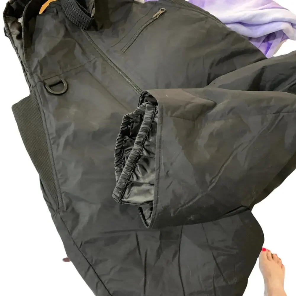 Outdoor Gear  Youth Snowboard‎ Bib Pants Black Insulated Water Resistant Size L